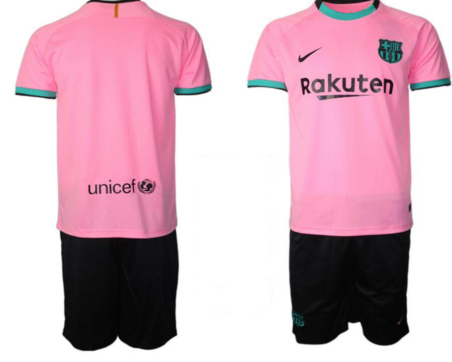 2020-2021 club Barcelona away blnk pink soccer jerseys->barcelona jersey->Soccer Club Jersey